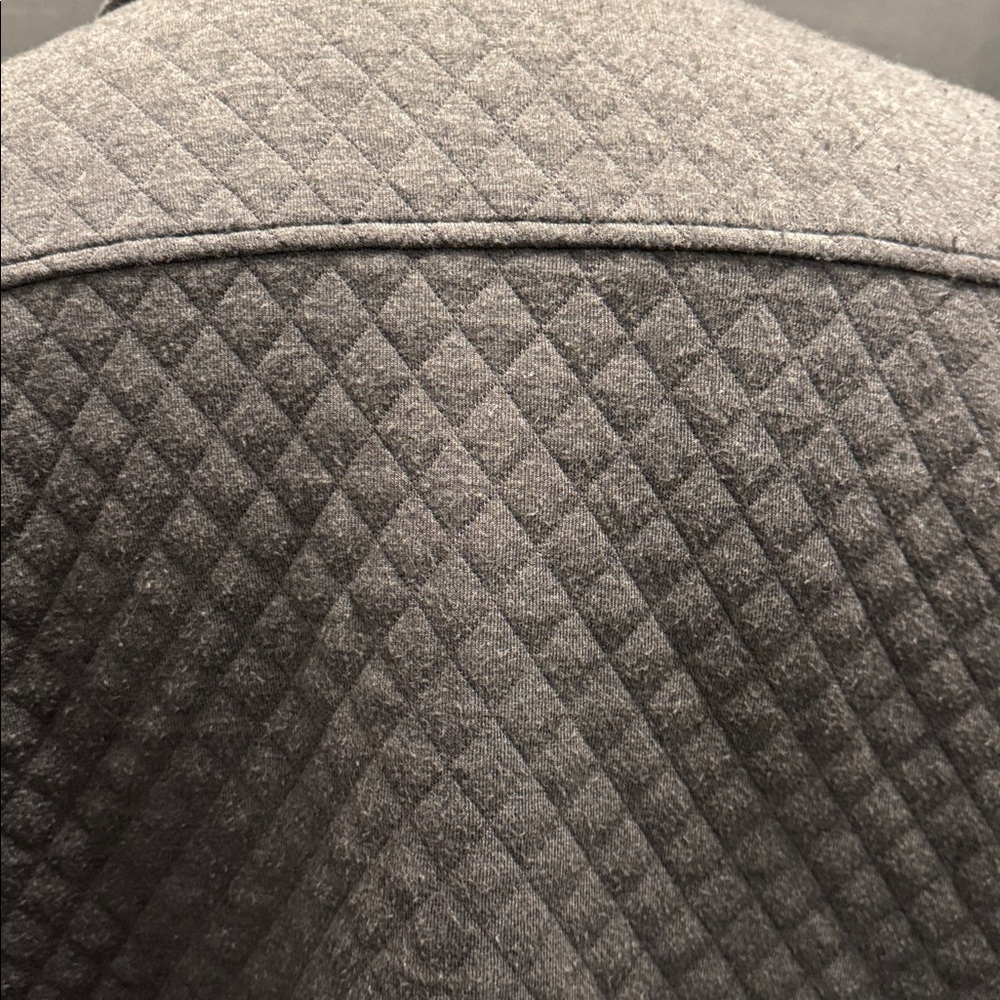 Gray Quilted Button-Up Jacket - Picture 4 of 5